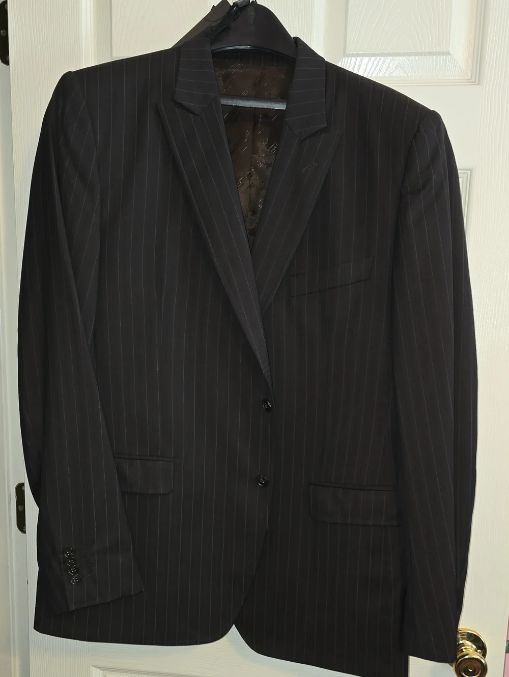 Dolce‎ & Gabbana Black Pinstripe Suit Jacket